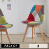PACK OF 2 CUSHION PATCHWORK CHAIRS - ScandiChairs - chairs