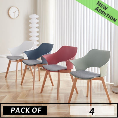 PACK OF 4 SILHOUETTE ARMCHAIRS - ScandiChairs - armchairs