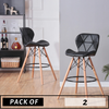 Load image into Gallery viewer, PACK OF 2 BUTTERFLY LEATHER STOOLS - ScandiChairs - Stool