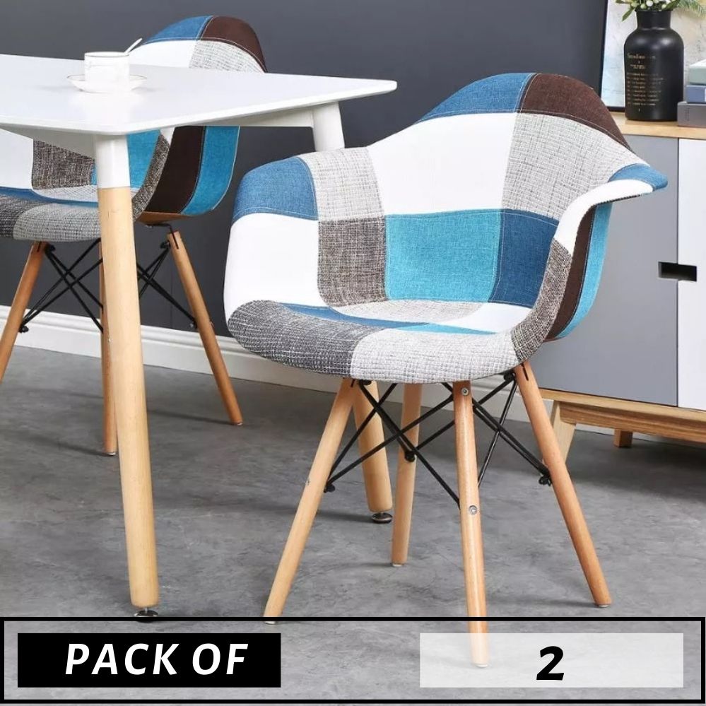 PACK OF 2 DAW PATCHWORK ARMCHAIRS - ScandiChairs - armchairs