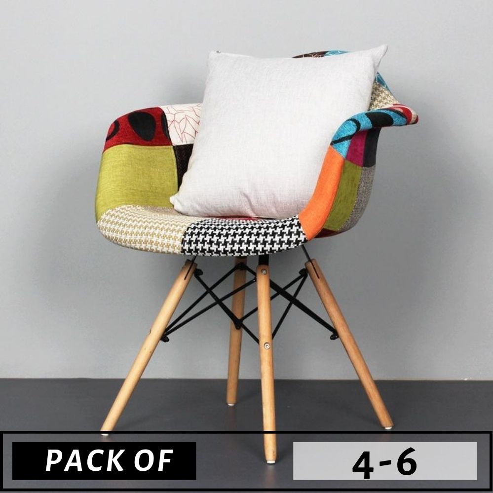 PACK OF 4/6 DAW PATCHWORK ARMCHAIRS - ScandiChairs - armchairs