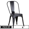 PACK OF 4 INDUSTRIAL METAL CHAIRS - ScandiChairs - chairs