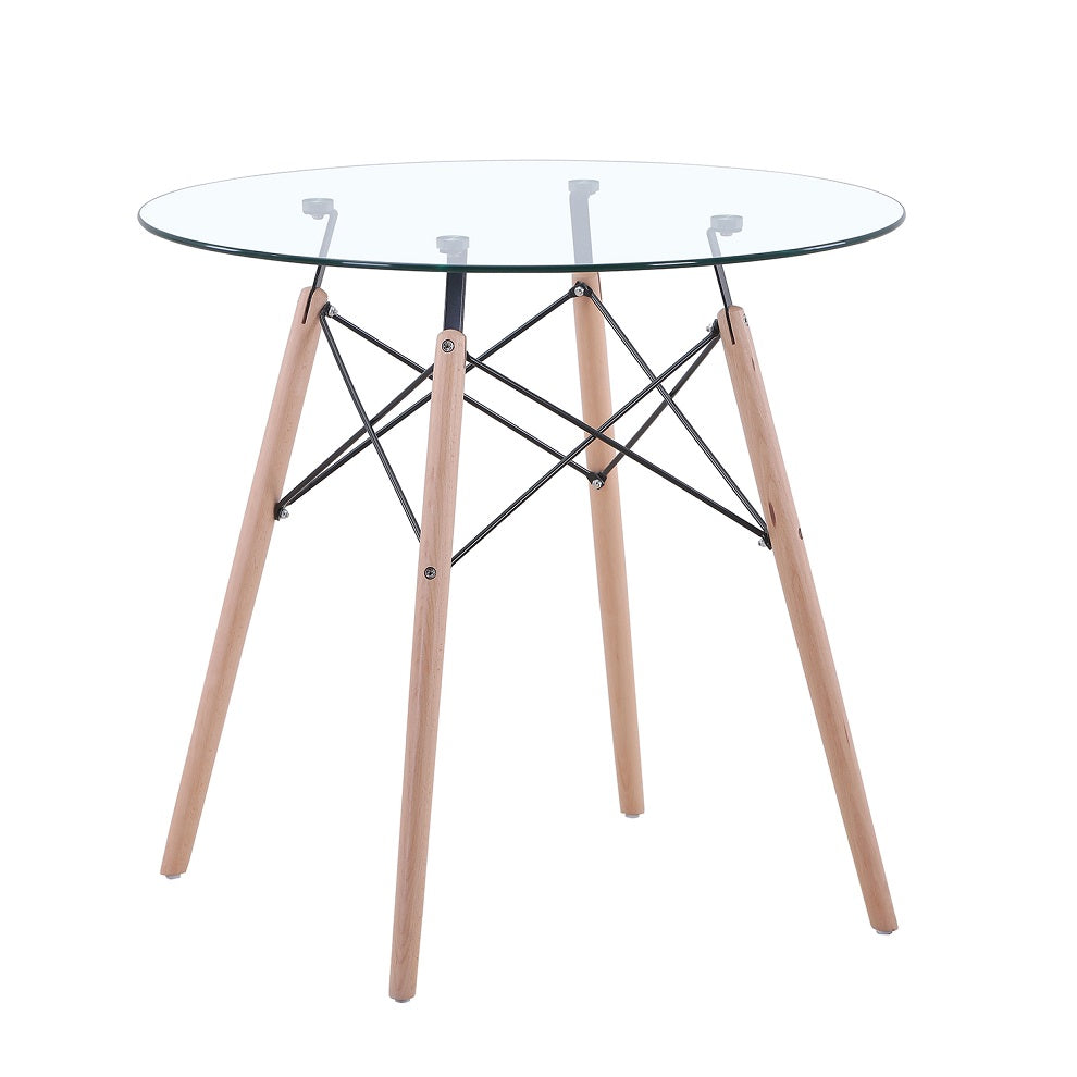 GLASS ROUND TABLE - ScandiChairs - table